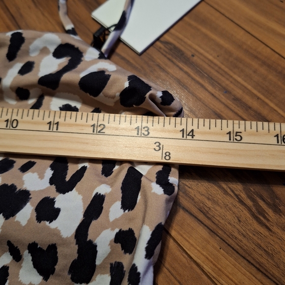 New Vitamin A wild Animal Print 10 L one piece Bodysuit sexy classic neutral - Picture 10 of 10